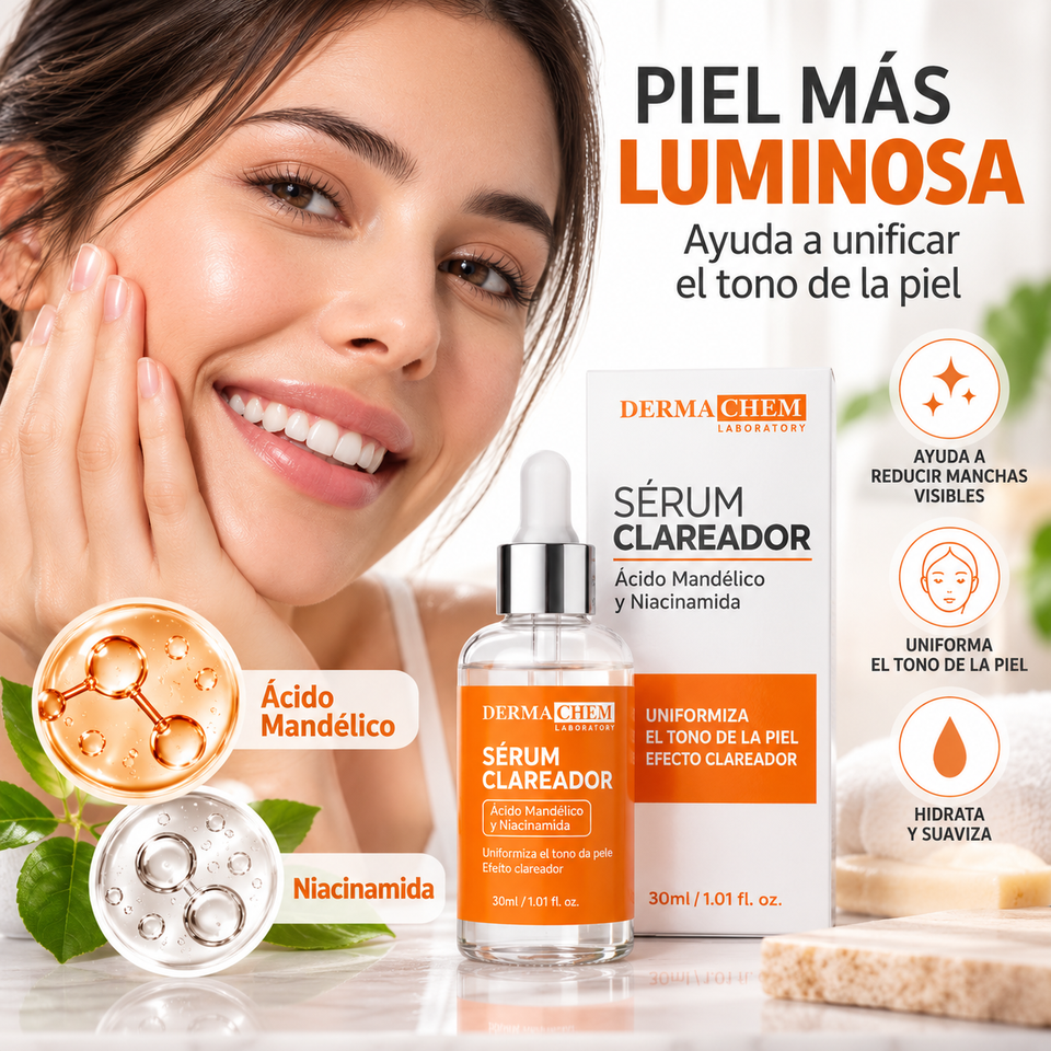 DERMACHEM | SÉRUM CLAREADOR FACIAL